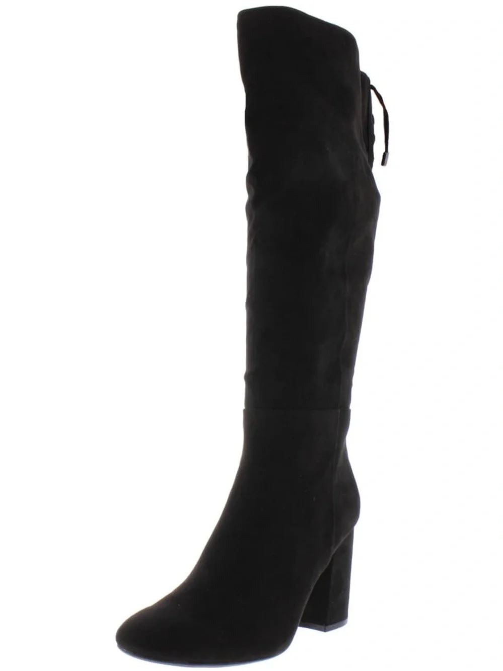 Reaction Kenneth Cole Black Suede Over-The-Knee Block Heel Boots